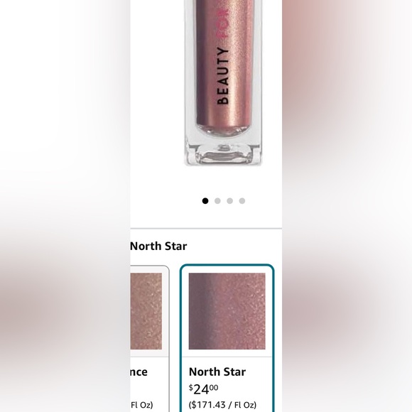 Beauty for real liquid eyeshadow shade Northstar sealed new discounted shipping - Picture 3 of 3